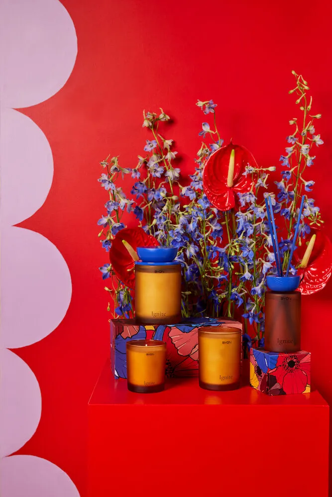 Ignite pałeczki zapachowe, Amber-niebieski Byon