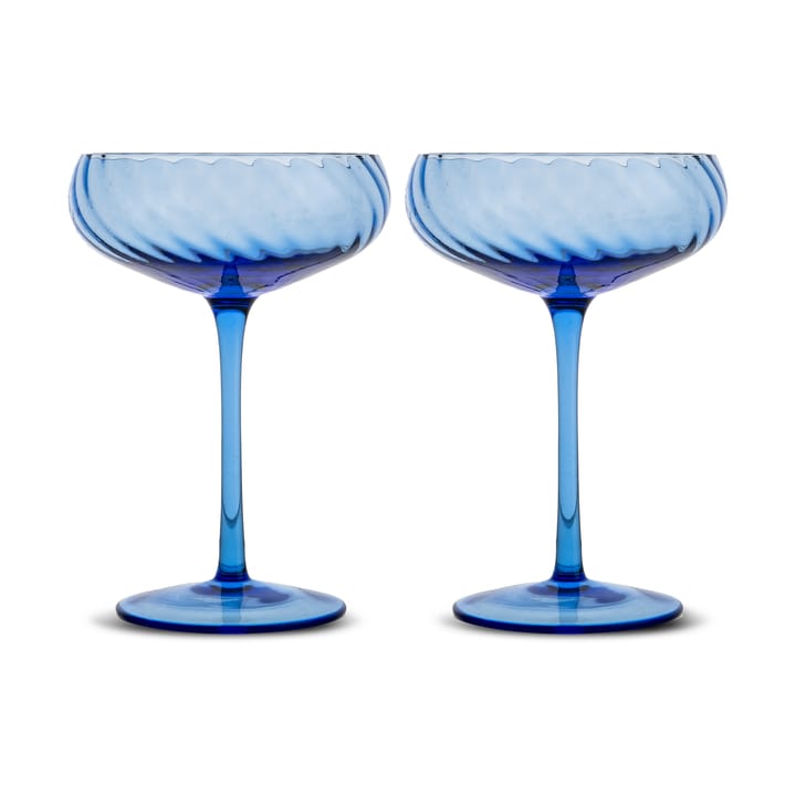 Kieliszki do szampana Opacity 30 cl 2 szt. - Niebieskie - Byon