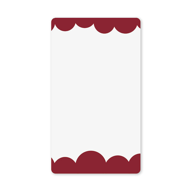 Byon Lustro Bubbly S 40x70 cm Bordowe | Skandynawski Design | Lustra ścienne | Czerwony