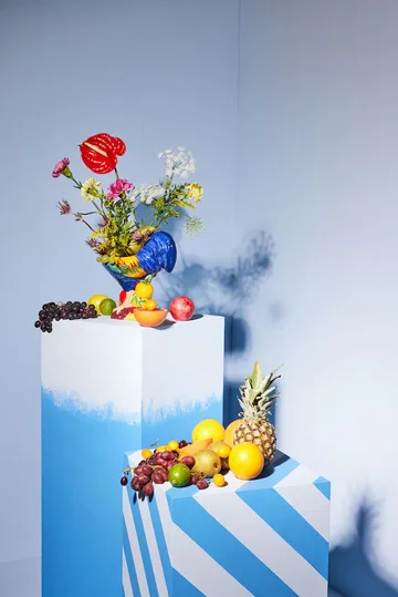 Miska Fruity Rooster - Niebieska - Byon