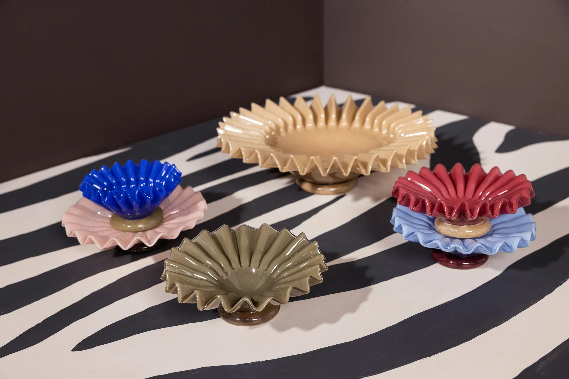 Miska Lori M Ø18 cm, Zielono-beżowy Byon