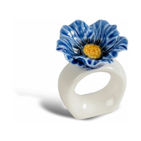 Obrączka na serwetkę Poppy 2-pak, Niebieska Byon