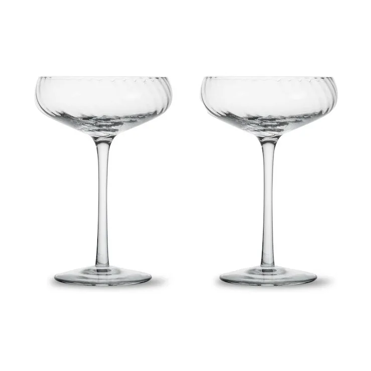 Opacity kieliszek do szampana 300 ml, 2‑pak, Przezroczyste Byon