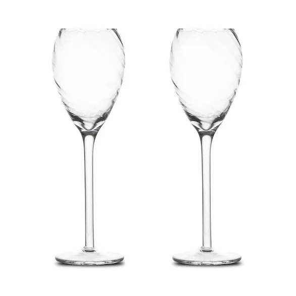 Opacity kieliszki do szampana 160 ml, zestaw 2 szt. - Przezroczyste - Byon