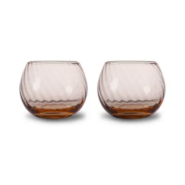 Opacity szklanki do wody 220 ml, 2‑pak - Brzoskwinia - Byon