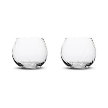 Opacity szklanki do wody 220 ml, 2‑pak - Przezroczyste - Byon
