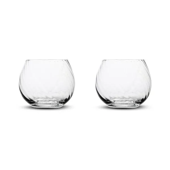 Opacity szklanki do wody 220 ml, 2‑pak - Przezroczyste - Byon