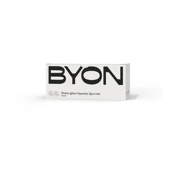 Opacity szklanki do wody 220 ml, 2‑pak - Przezroczyste - Byon