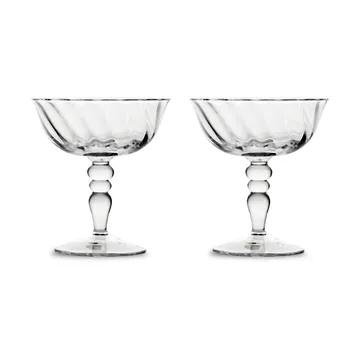 Opacity włoski kieliszek do szampana 150 ml, 2‑pak - Jasny - Byon