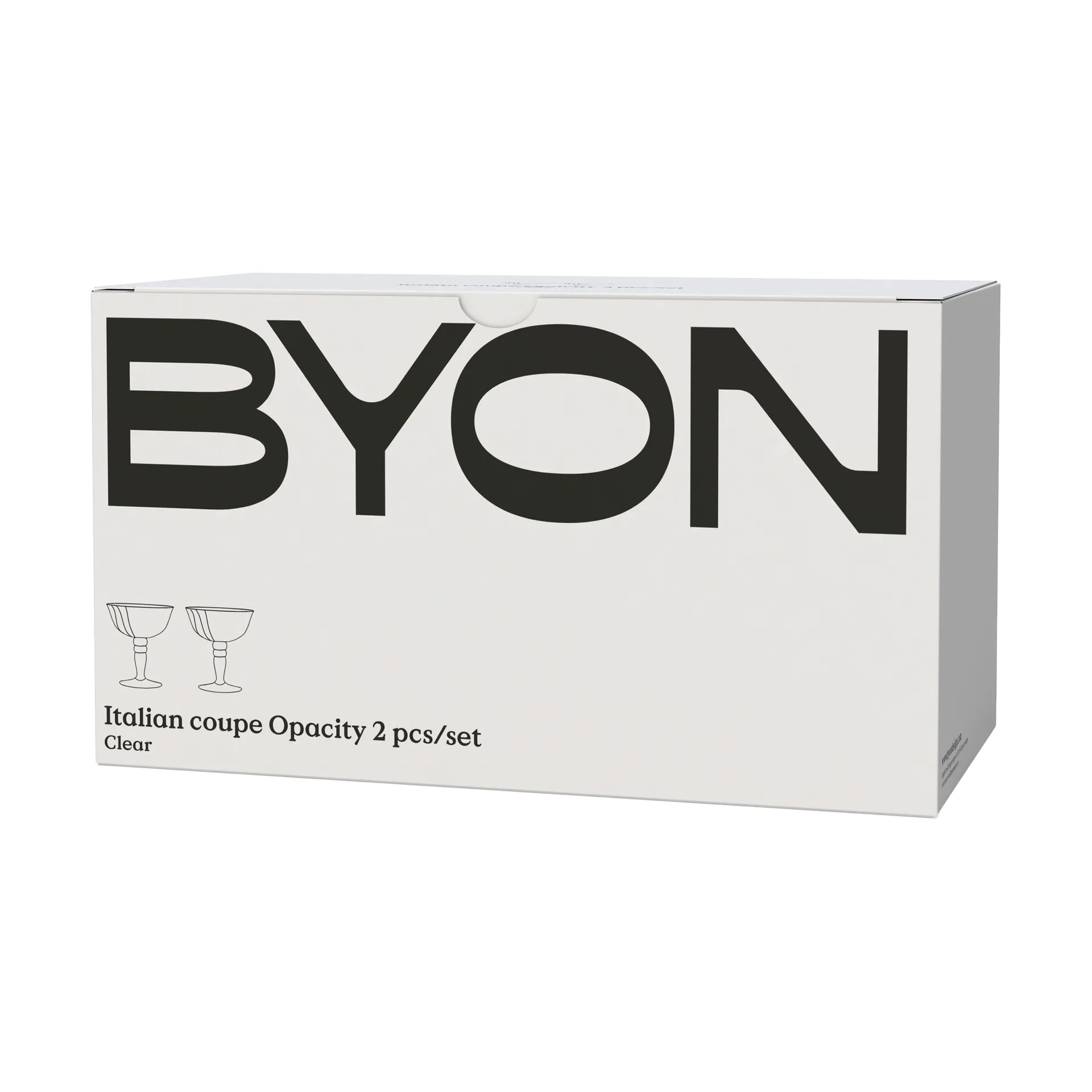 Opacity włoski kieliszek do szampana 150 ml, 2‑pak, Jasny Byon
