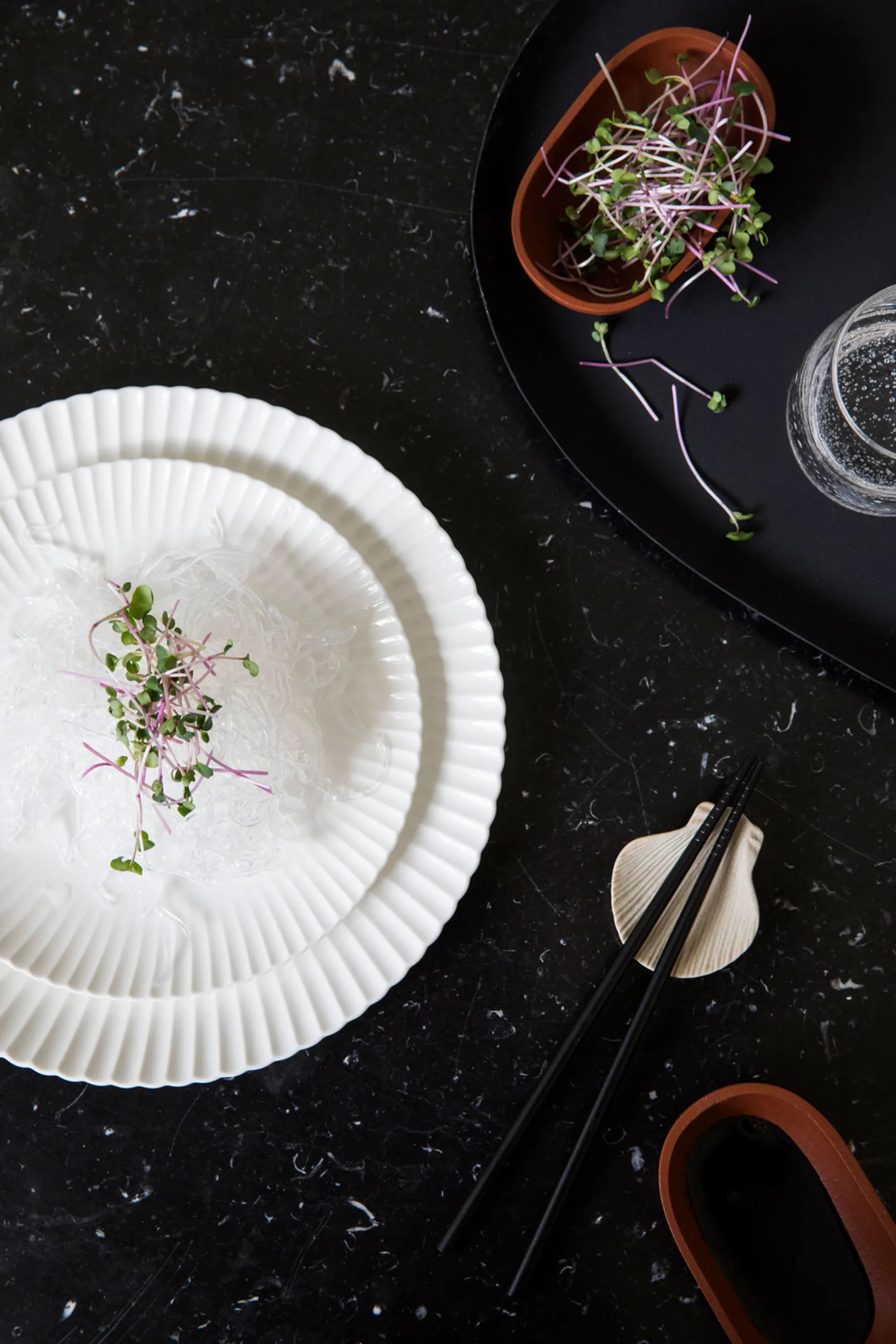 Podstawki na pałeczki Fumiko 4 szt., Beżowe Byon