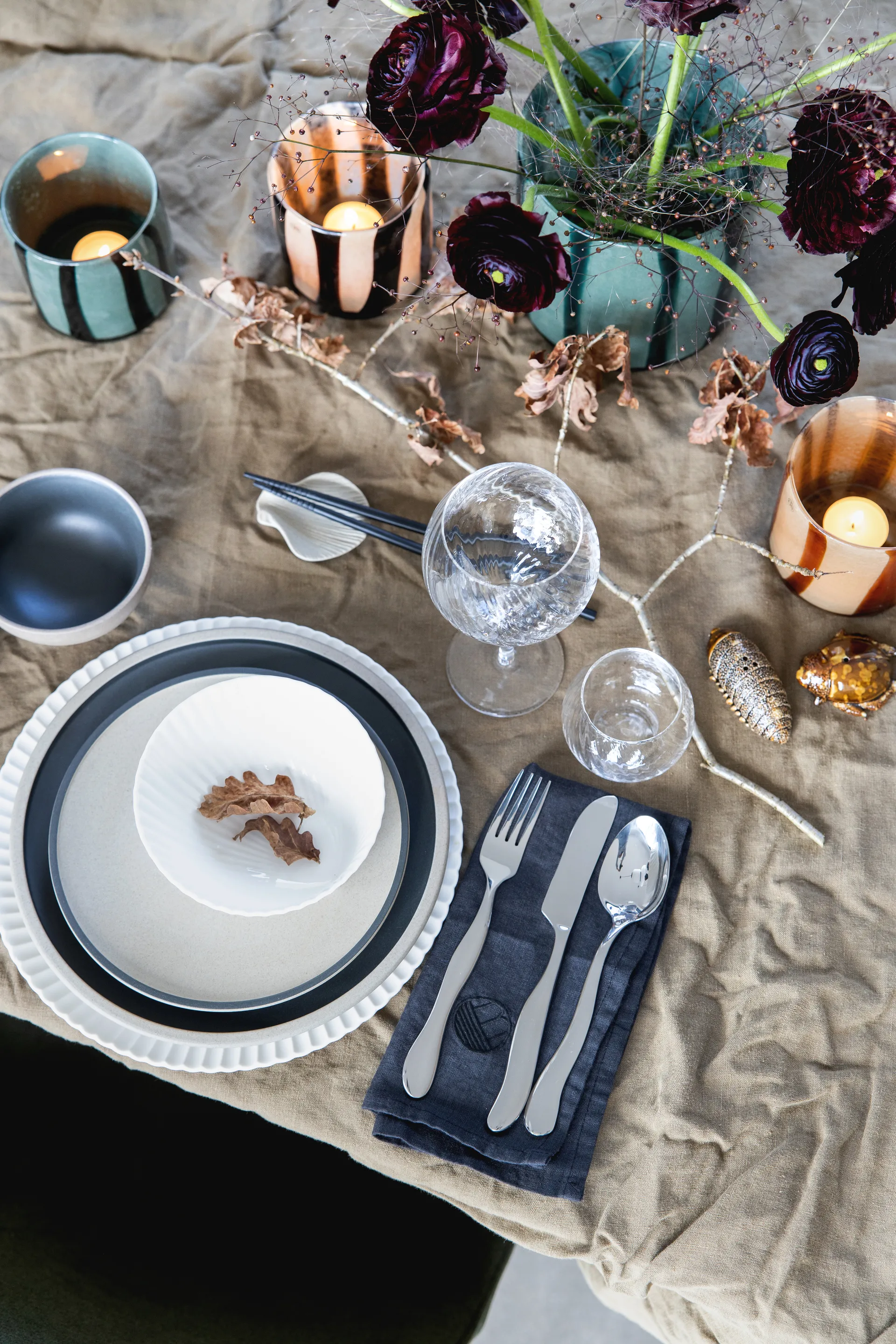 Podstawki na pałeczki Fumiko 4 szt., Beżowe Byon