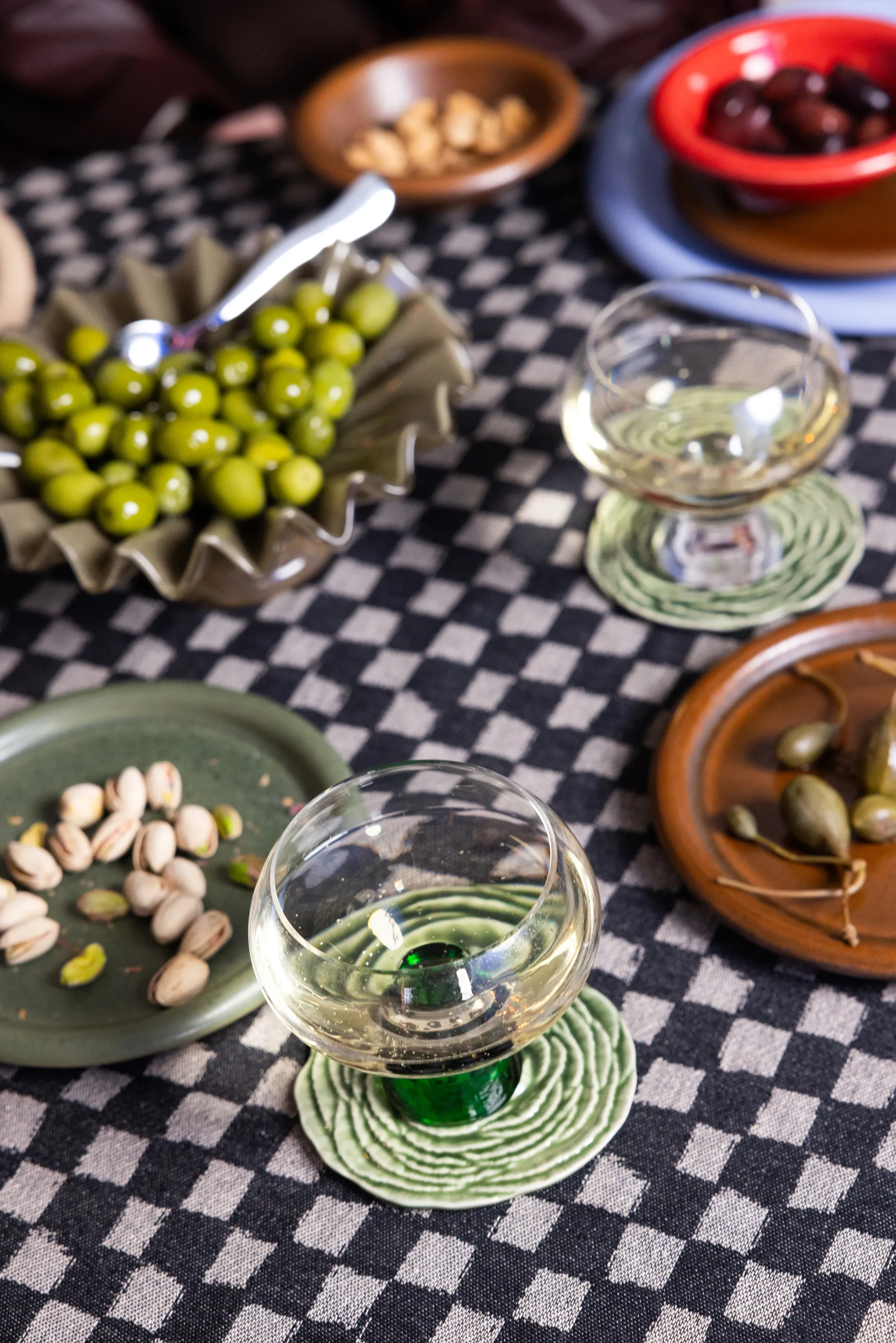 Podstawki pod szklanki Veggie Ø10 cm, 2 szt., Zielony Byon