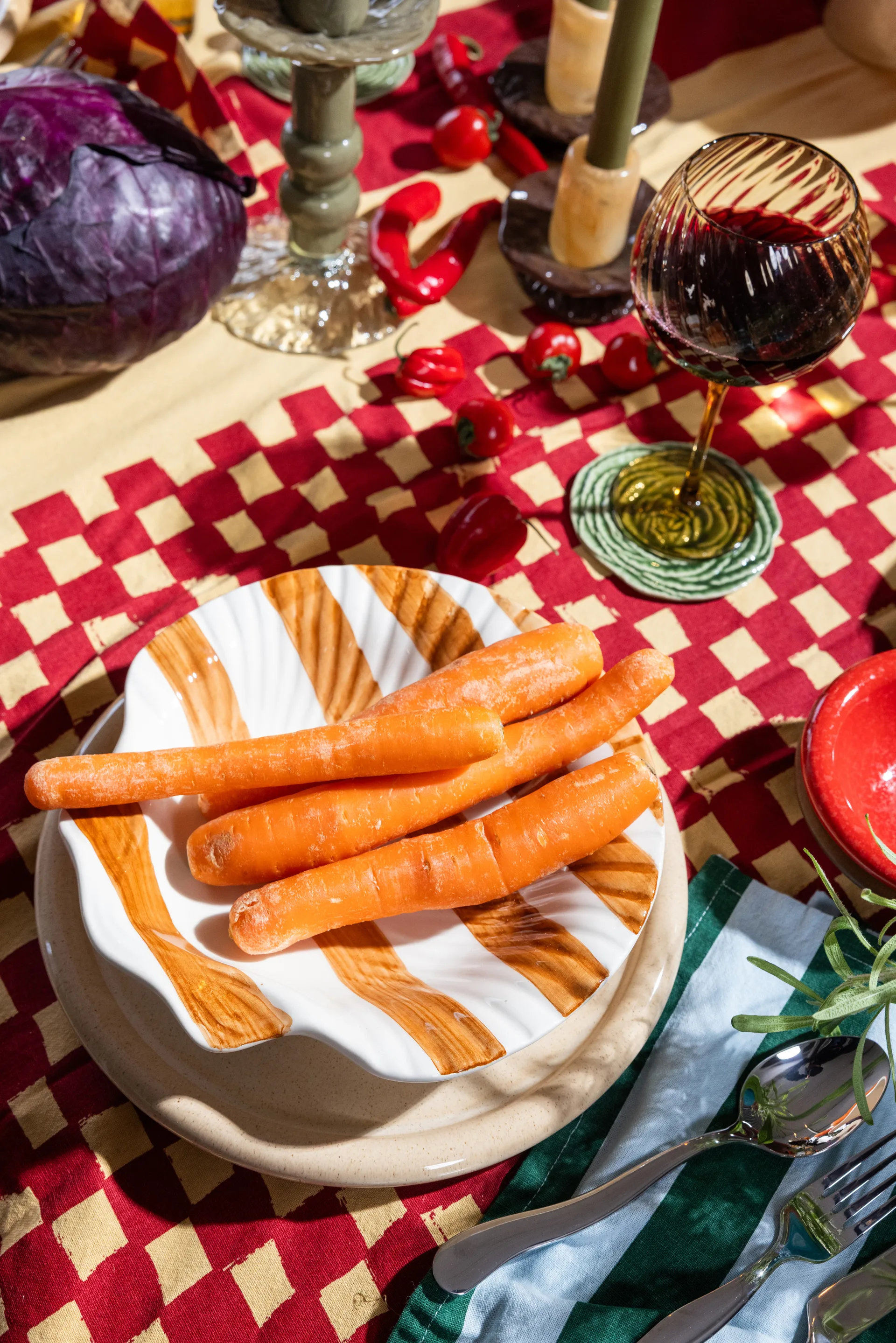 Podstawki pod szklanki Veggie Ø10 cm, 2 szt., Zielony Byon