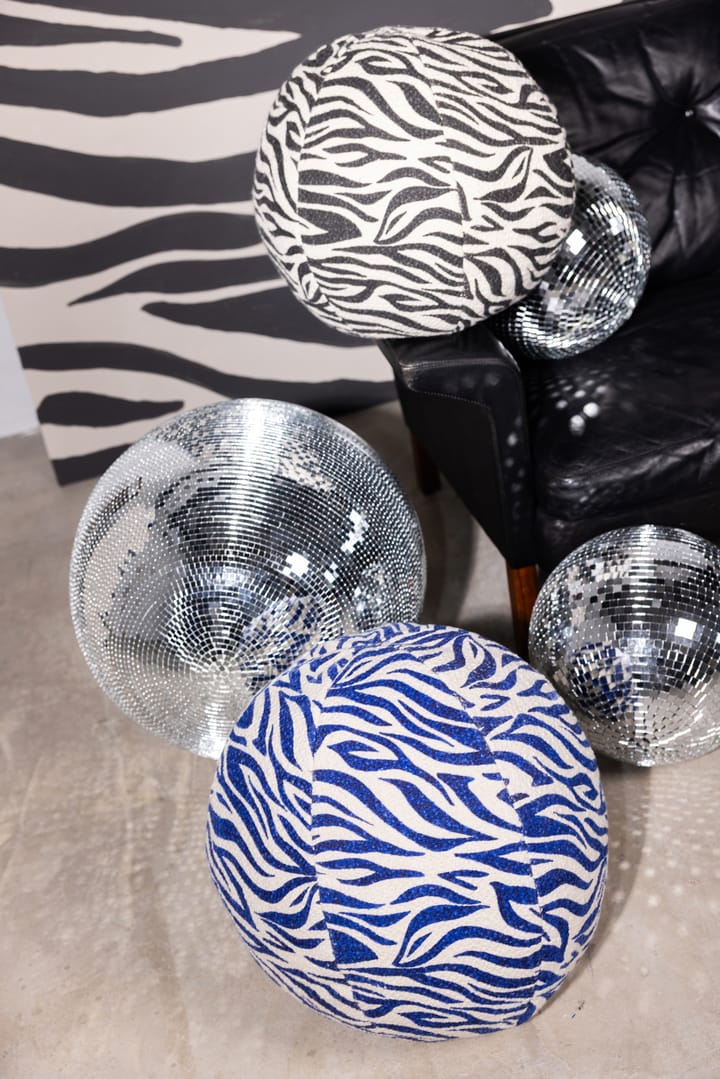Poduszka Anima Ø35 cm, Zebra-niebieski Byon