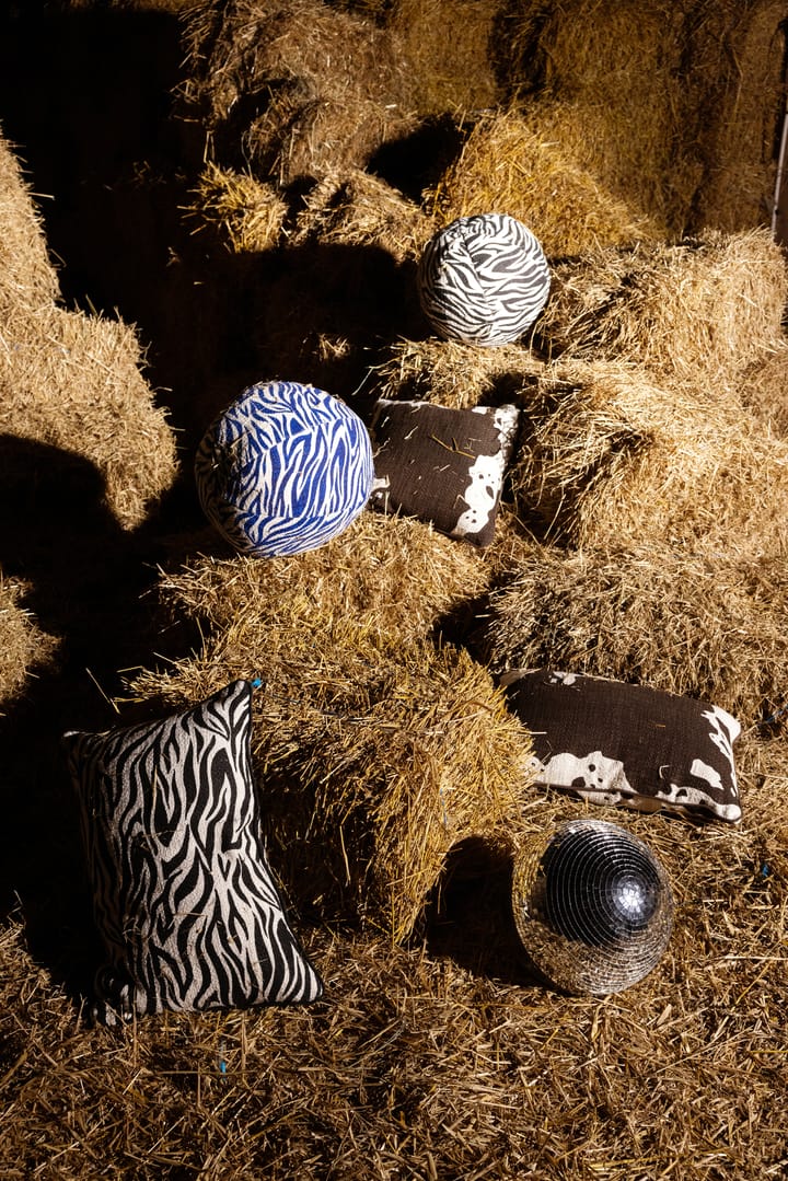 Poduszka Anima Ø35 cm, Zebra-niebieski Byon