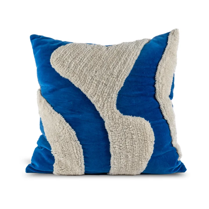 Poduszka Fluffy 50x50 cm - Blue-beige, 50x50 cm - Byon