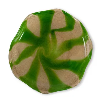 Półmisek Curve green-beige - M Ø27 cm - Byon