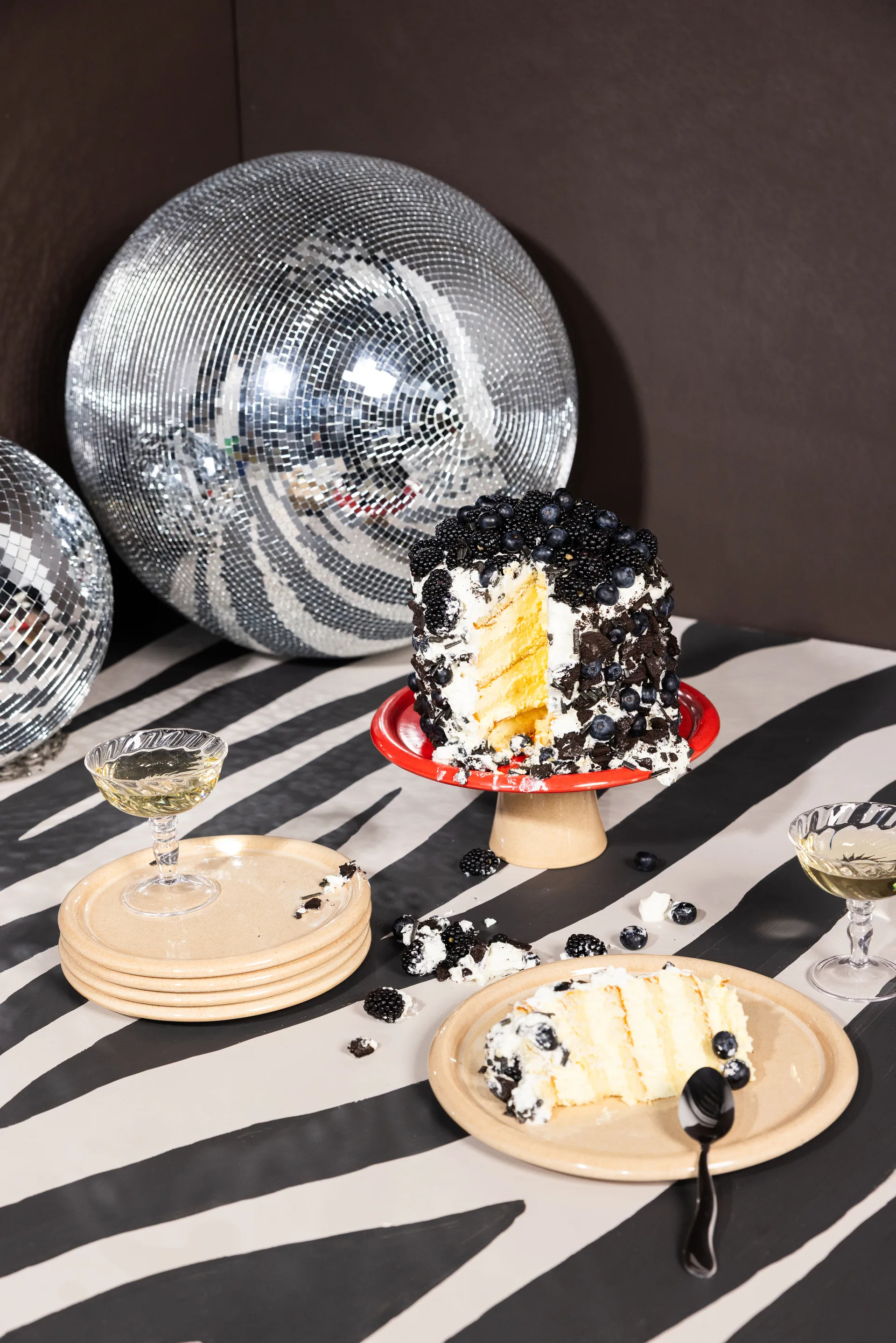 Półmisek Porto Ø26x11 cm, Czerwono-beżowy Byon