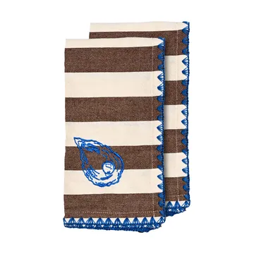 Ręcznik kuchenny Bubba 50x70 cm, 2-pak - Oyster - Byon