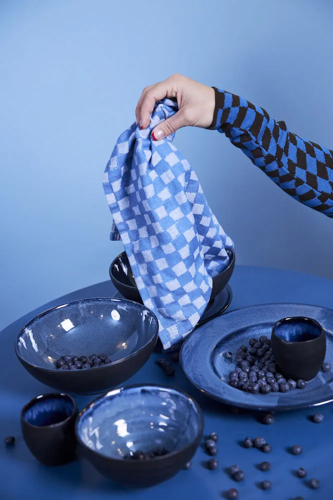 Serwetka Checki 2-pak, Niebieski Byon