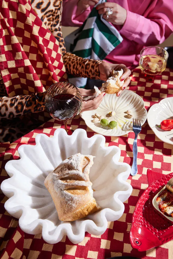 Serwetki Love 45x45 cm 2 szt., Czerwono-piaskowe Byon