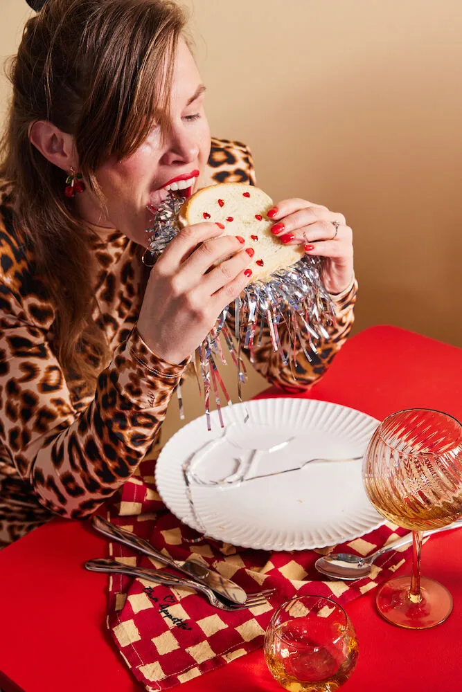 Serwetki Love 45x45 cm 2 szt., Czerwono-piaskowe Byon