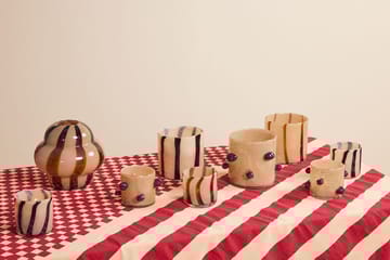 Świecznik Arlo XS Ø15 cm - Beżowo-czarny - Byon