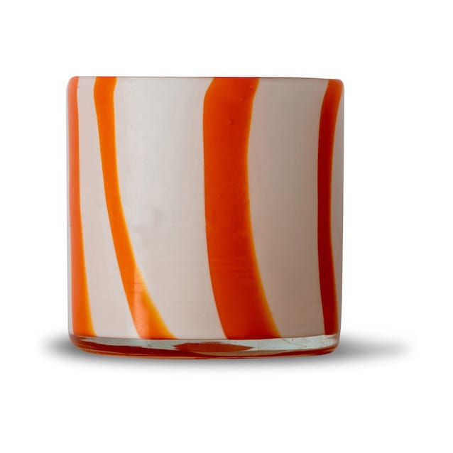 Świecznik Calore XS Ø10 cm - Pomarańczowo-biały - Byon