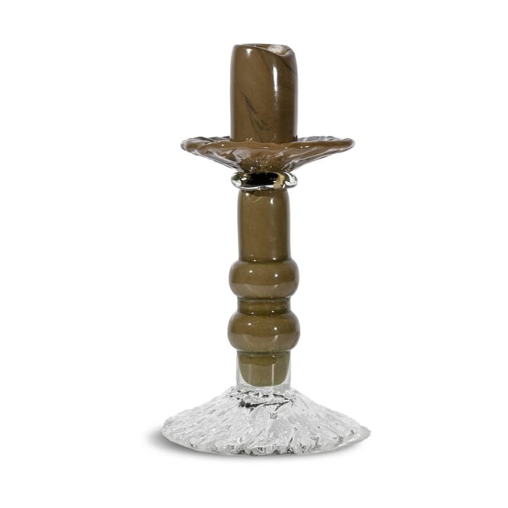Świecznik Lara S 22 cm - Zielono-jasny - Byon