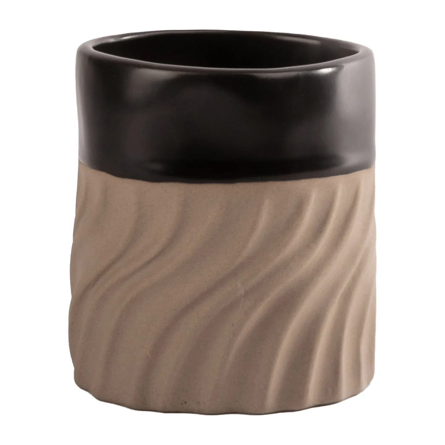 Swirl kubek 240 ml, Czarny-beżowy Byon