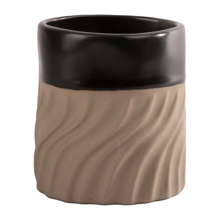 Swirl kubek 240 ml - Czarny-beżowy - Byon