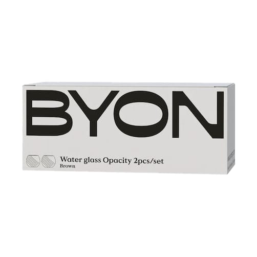Szklanki do wody Opacity 22 cl 2 szt., Brązowe Byon