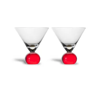 Szklanki Spice 240 ml, 2-pack - Czerwony-jasne - Byon