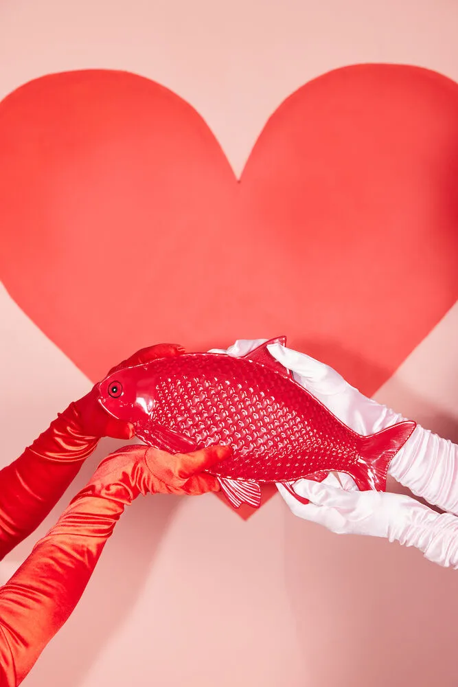 Talerz Kai 21x36 cm, Bordowy Byon