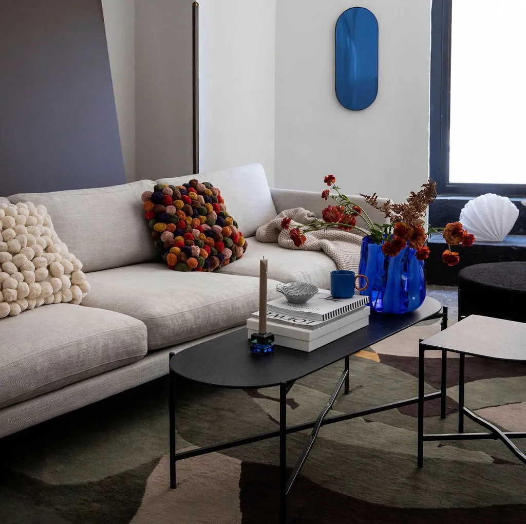 Triton wazon 24 cm, Niebieski Byon