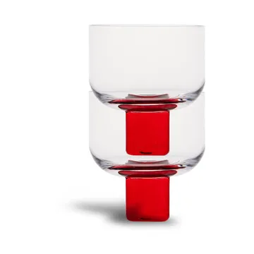 Victoria kieliszki 350 ml, 2‑pak - Czerwony-jasne - Byon