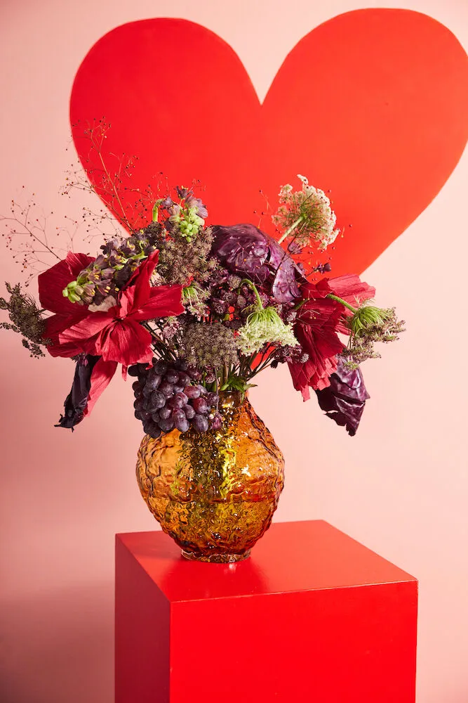 Wazon Corallo M 26x28x27 cm, Jasny bursztyn Byon