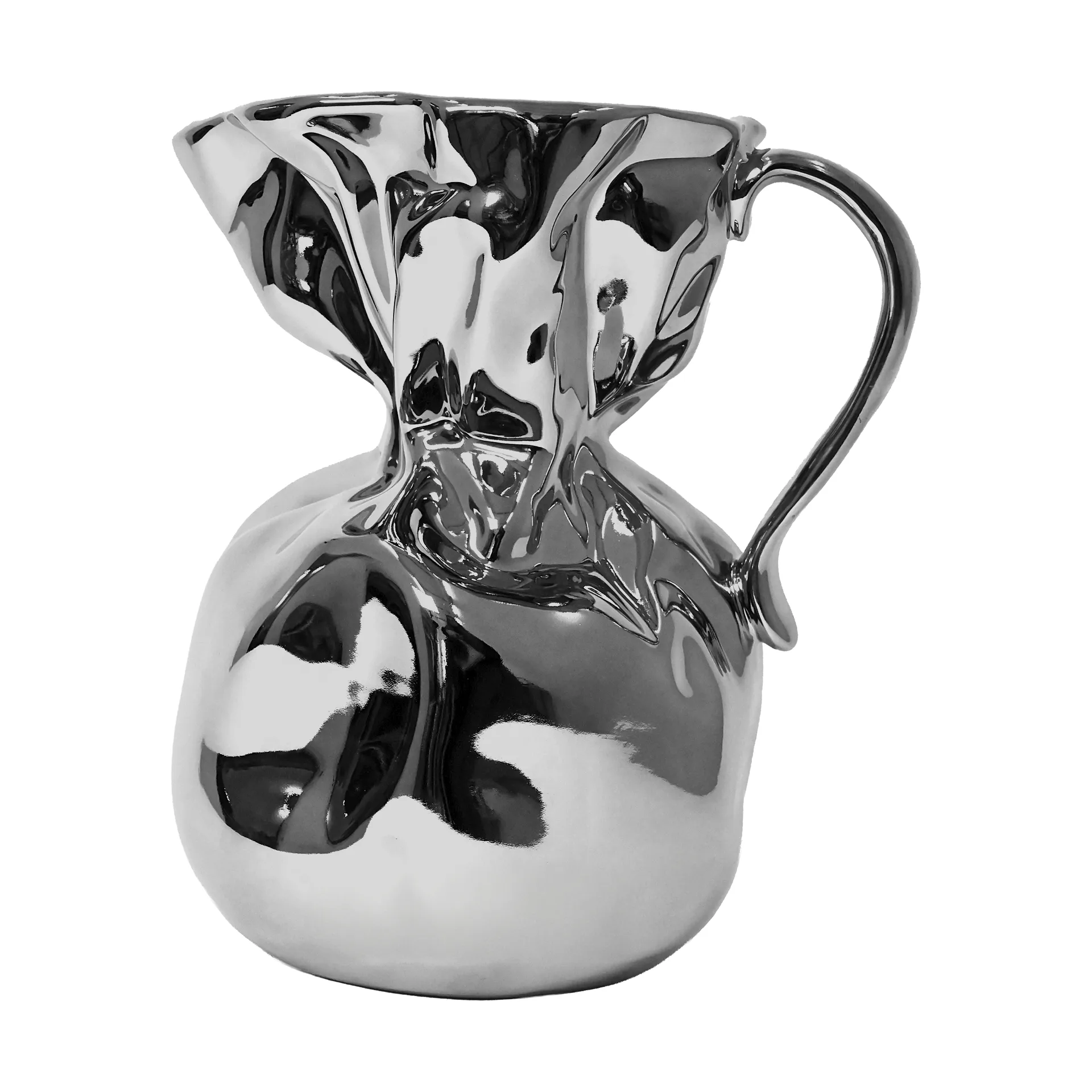Wazon Crumple, Srebrny Byon
