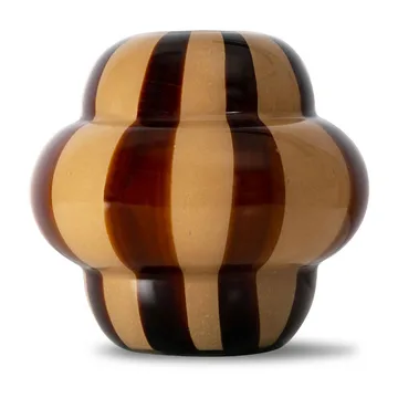 Wazon Curlie 20 cm - Brązowo-beżowy - Byon