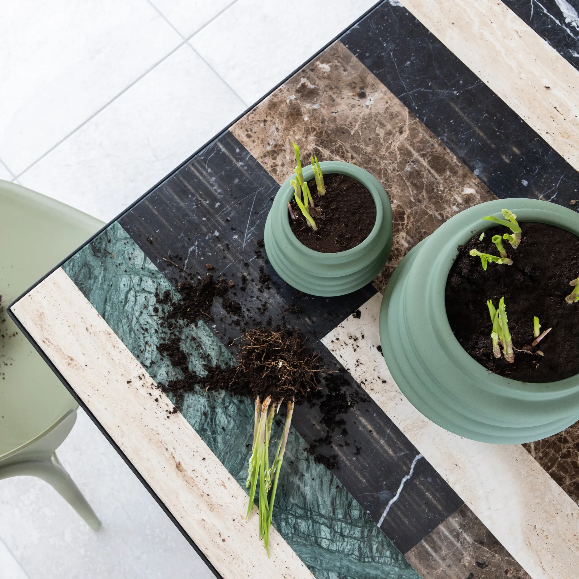 Wazon Mila 25 cm, Zielony Byon