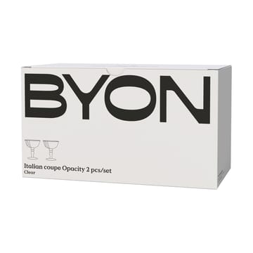Włoskie kieliszki do szampana Opacity 15 cl 2 szt. - Jasny - Byon