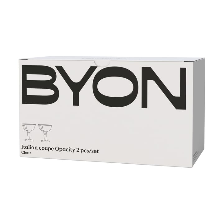 Włoskie kieliszki do szampana Opacity 15 cl 2 szt., Jasny Byon
