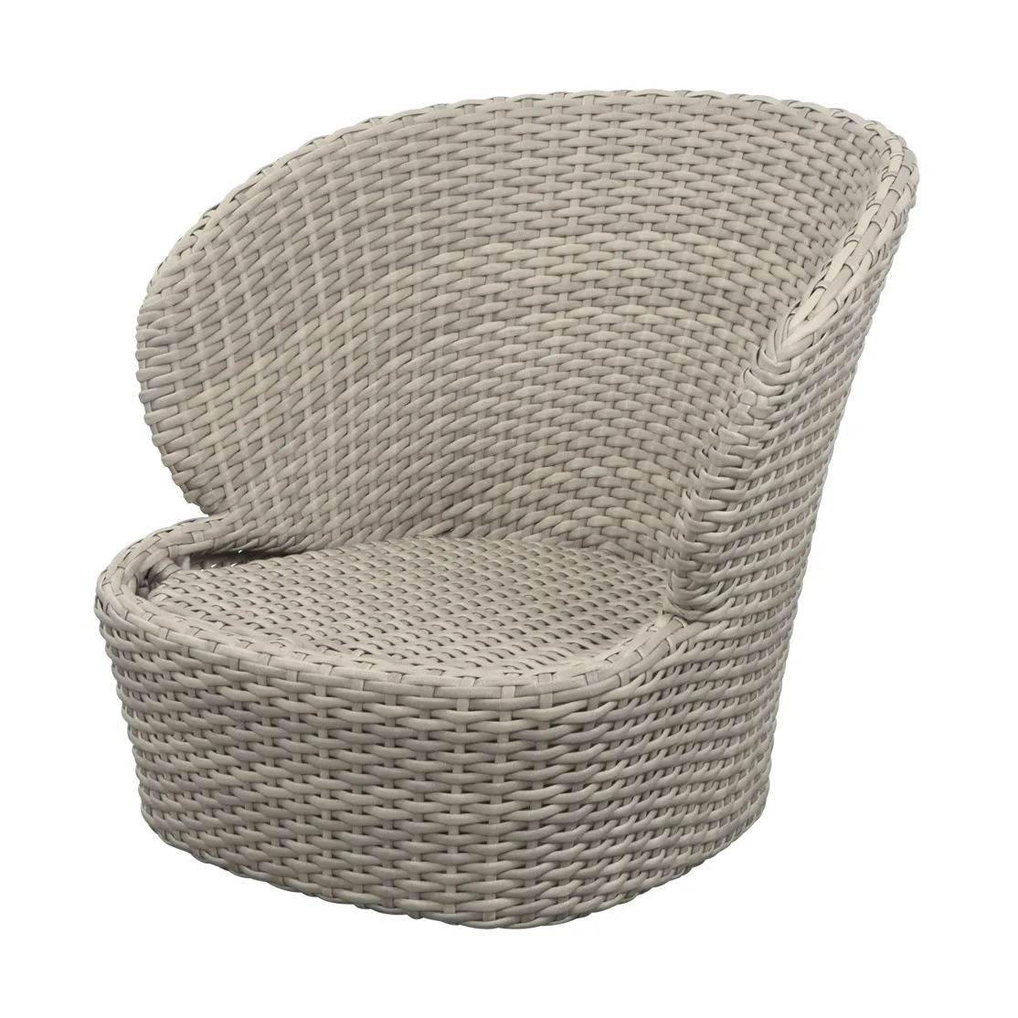 Coast fotel lounge swivel, Sand (Flat Weave) Cane-line