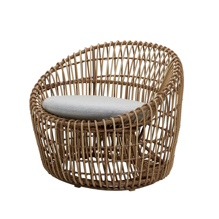 Fotel Nest Round - Cane-Line Natté Light Grey, rattan - Cane-line