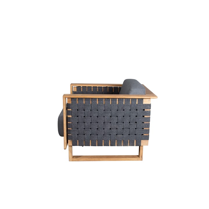 Fotel wypoczynkowy Angle, Dark Grey, drewno tekowe Cane-line