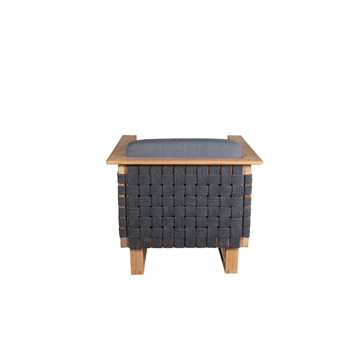 Fotel wypoczynkowy Angle - Dark Grey, drewno tekowe - Cane-line