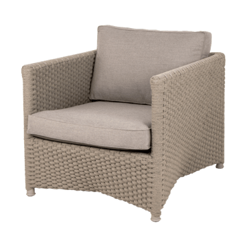 Fotel wypoczynkowy Diamond Soft Rope - Cane-Line Natté taupe - Cane-line