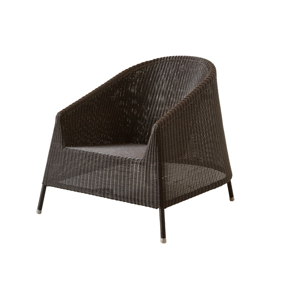 Cane-line Fotel wypoczynkowy Kingston Mokka | Skandynawski Design | Krzesła ogrodowe | Brązowy