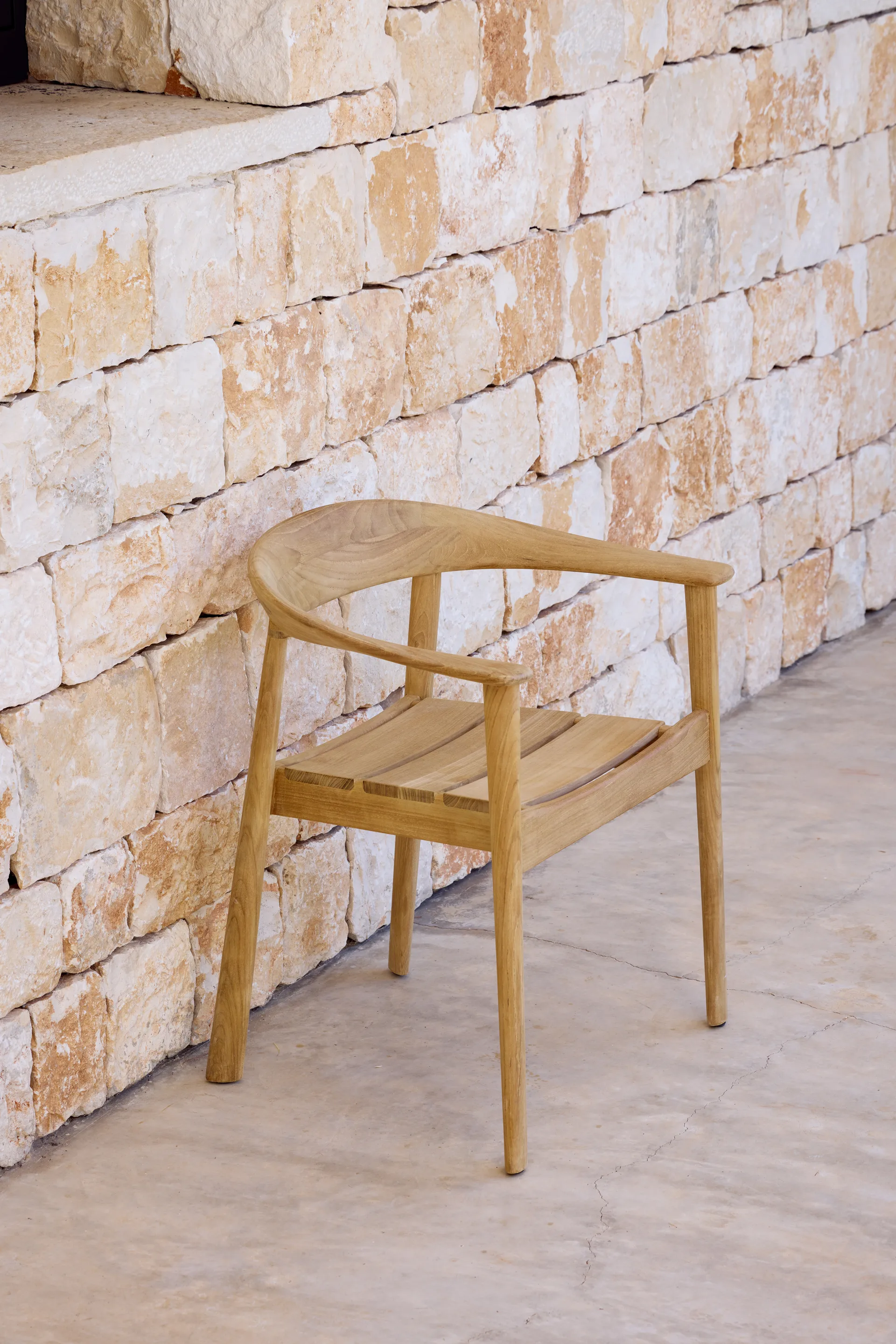 Fotel z podłokietnikami Majestic , Teak Cane-line